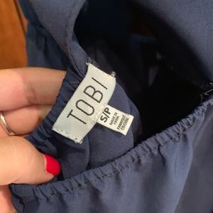 Tobi Other - Tobi Crossback Front Cut Out Navy Romper S Tobi Other - Tobi Crossback Front Cut Out Navy Romper S